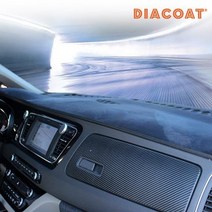 다이아코트 프리미엄 벨벳 SEBS 논슬립 대쉬보드커버 블랙 베이스 레드 스티치, 대우/쉐보레, 올란도(상단 내비 매립형)