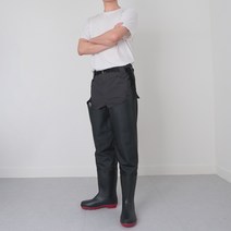 맥스메가다인 낚시 해루질 갯벌 모내기 웨이더 부츠 허벅지 장화, 265, 블랙