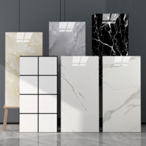 까사라인 접착식 폼블럭 단열벽지 대리석 시트지 1개, 스페이스블랙 10개