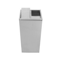 사각 재떨이 휴지통 40L (250X250X680), 모래뱅뱅이 스텐휴지통 (59L) 350 X250X680