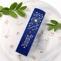 네모낭돌 수제도장 [ 제주별밤 ] 고급 인감도장 외국인선물 아기 통장 돌선물, 한자양각 + 측면메세지