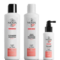 가늘어지는 염색모발 3종세트 NIOXIN Coloured Hair with Light Thinning, 1팩