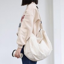 캐주얼 캔버스 크로스백 어디나 편안 코디 아이보리 / 스마트폰파우치 시크모던