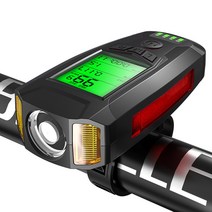 자전거 부품 31 USB 자전거 손전등 5 LED 컴퓨터/경적 프론트 라이트 IPX4 방수 헤드 주행 거리계 액세서리, 03 Bla부속