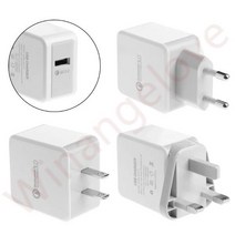 가성비200pcs 고속 형 충전 QC 3.0 5V 2.4A 12V미국 Ac 홈 어댑터 호환, 01 Eu