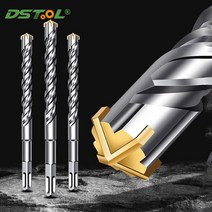 드릴 코너 척 비트 드라이버 콘크리트 스루 벽 Dia6-32mm 용 크로스 임팩트 전기 해머 스퀘어 핸들 확장 슬롯 스위블 L110-350mm, [29] 32x350mm (1Pc), [01] 광장