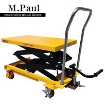 농업용고소작업차 수동 리프트 과수원 작업차 트롤리, 150KG 리프트 0.72미터 핸들 접이식