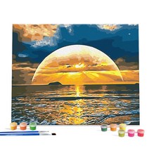 아이러브페인팅 DIY 명화그리기 4050, 노을진 바다