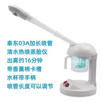 페이스스티머 얼굴 온열 스팀기 모공 관리 수분 건조, 노즐 확장 화이트