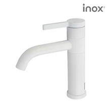아이녹스 욕실 무광 SUS304 원홀 세면 수전 JT-C340WH 화이트, 1개