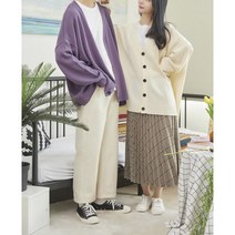 남녀공용 가을 오버숄 커플 오버핏 데일리 가디건 5컬러