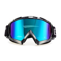 스키 보드고글 오토바이 고글 오프로드 헬멧 고글 방풍 승마 방진, 화이트 프레임 블랙 도트 투명 거울
