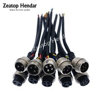 전선연결부품 1Pcs GX16 2 / 3 4/5/6/8 핀 항공 케이블 M16 신호 와이어 자동차 카메라/DVR 및 CCTV 모니터, 03 4Pin_01 Female