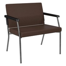 Office Star Products Bariatric 빅 앤 톨 의료 사무실 의자 오버사이즈 73.7cm(29인치) 와이드 좌석과 뒷면 보강이 있는 튼튼한 금속 프레임 226, Dillon Java Faux Leather Fabri
