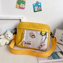 꾸밈 브로치 경량 방수 여아 심부름 가방 소풍 강아지산책 크로스백 미니