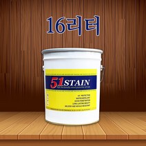 51 오일스테인 오일스텐 데크 방부목 페인트 16L, 투명
