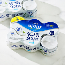 [메가마트]매일 바이오 생크림 요거트 플레인 80g*6, 1개