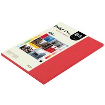 종이문화 프린트프로 칼라복사지 B4 80g No.29 레드 85매, 85개