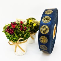 제이제이리본 전통문양 25mm 길이 15M 45M, 남색