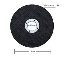 폴리싱 광택기 무선 듀얼 미니 앵글 그라인더 연마기 용 디스크 75mm 1MM 3 인치 휠 수지 커팅 2 개5 개, 2개