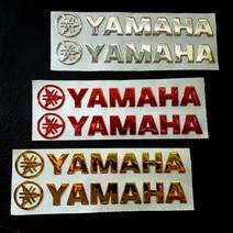 3D 입체 야마하 스티커 에폭시 크롬필름 오토바이스티커, 1개, 야마하 레드