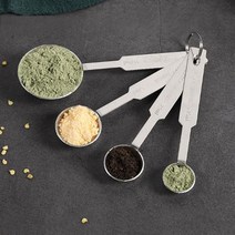 스텐 계량 스푼 4종세트 1.25 2.5 5 15ml, 계량스푼4pcs