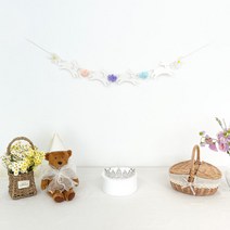 토끼 파티 가랜드 플라워 버니 생일파티 아이방 꾸미기