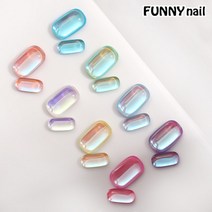 [퍼니네일] 마카롱 유리알스톤 5개입 딜라이트스톤 얼음스톤 파스텔스톤 캔디스톤 얼음네일 인어비즈스톤 비즈네일, GSTON-143