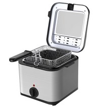전기튀김기 닭 치킨 윤식당 미니 220v1000w 통합 자체 가열 감자 기계 you tiao 기계 2.5l 가정용 스테인레스 스틸 52, 220v, 단일 탱크, L