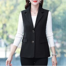 엄마룩 쇼트 빅사이즈 여성 정장 조끼 조안스 C27 L448T802