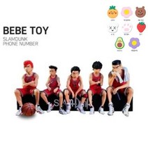 일월전빵 슬램덩크 차량용 주차번호판 -미니피규어 주차알림판세트, 빨간