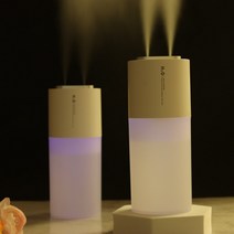 더블링 미니 가습기 무소음 초음파 무선 USB, 유선, 핑크