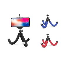 폰거치대 스마트폰 스펀지 삼각대 문어다리 촬영용, 블루HR000460