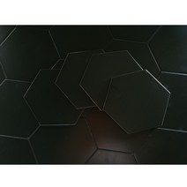 이레타일 바닥 육각타일 현관 헥사곤타일 베란다바닥타일 헥사곤 BLACK, 1개, 블랙