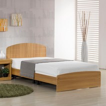 침대생각 크로스 침대 세트, 1-1.일반형/아카시아/싱글, 2-5.라텍스탑 하이코일백 매트리스