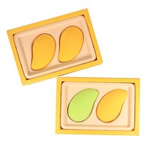 쿠션퍼프 2 개/대 메이크업 파운데이션 스폰지 화장품 퍼프 뷰티 계란 블렌딩 스무스 스펀지 물 망고 모양 도구, 3.20 boxes