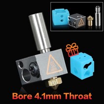 3DSWAY3D 프린터 부품 E3D V6 BP6 핫 엔드 모듈 키트 화산 노즐 구리 가열 블록 열 차단 목 압출기 175, Copper Block BP6+Bore 4.1mm Th