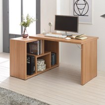 아트박스/플레인홈 페샤 멀티 H형 책상 책장 세트, 블랙아카시아