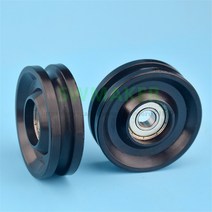 댐퍼풀리 나일론 랩 풀리 608zz 베어링 롤링 POM 폴리포름알데히드 플라스틱 U 그루브 휠 8*50*15cm 1 개, 한개옵션0