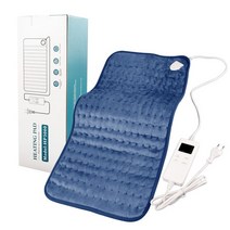 강아지 반려견 반려묘 전기담요 발열매트 100V-220V 전기 난방 패드 시간 경련 허리 통증 완화 타이머 담, 03 Blue_01 미국