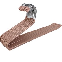 스테인리스 35x11cm 미끄럼방지 1단 바지 걸이 10p 20p, A타입, 10개, 핑크