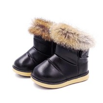 Komfyea 여아용 스노우 부츠 야외 어린이 겨울 부드러운 밑창 편안한 캐주얼 따뜻한 신발 핑크 6 Toddler, 5 Toddler