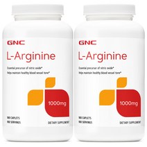 1+1 GNC 엘아르기닌 L 아르기닌 1000mg 180정, 1개