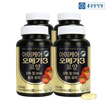 [종근당건강] 아이케어 오메가3 로얄 4병(12개월분), 단품, 단품