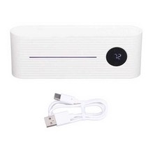 전기 스마트 칫솔 홀더 USB 충전 UV 벽 브래킷 팬 공기 건조 드릴 선반 가족, 02 WHITE, 02 WHITE