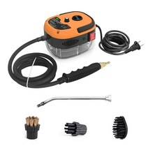 업소용 스팀 청소기 2500W 스팀 청소기 가정용 고온 휴대용 핸드 헬드 가압 브러시 헤드 포함, 02 YELLOW_02 EU, 02 YELLOW_02 EU