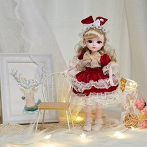 구체관절인형 구관인형 마론인형 만들기 31cm bjd 인형 과일 여름 시리즈 23 관절 움직일 수있는 6 포인트 공주 패션 정장 3d 눈 드레스 플레이 하우스 선물 169, b, 30cm 인형