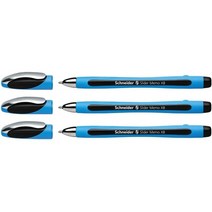 일본직발송 3. 슈나이더(SCHNEIDER) 슈나이더 SCHNEIDER 볼펜 슬라이더 메모 SLIDER MEMO XB 극굵게 3개, One Size, One Color