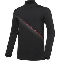 와이드앵글_고급스런 광택감을 가진 하이넥 티셔츠