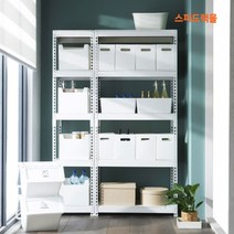 스피드랙 5단 철제선반 무볼트 조립식 앵글 선반 베란다 펜트리 선반장 창고 수납 다용도, 5단 가로 900 깊이 300 높이 1200, 1개